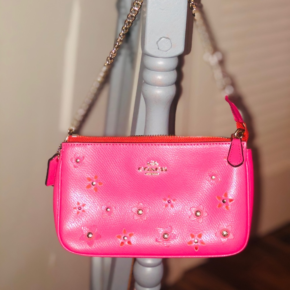 Coach Mini Bag with Flowers